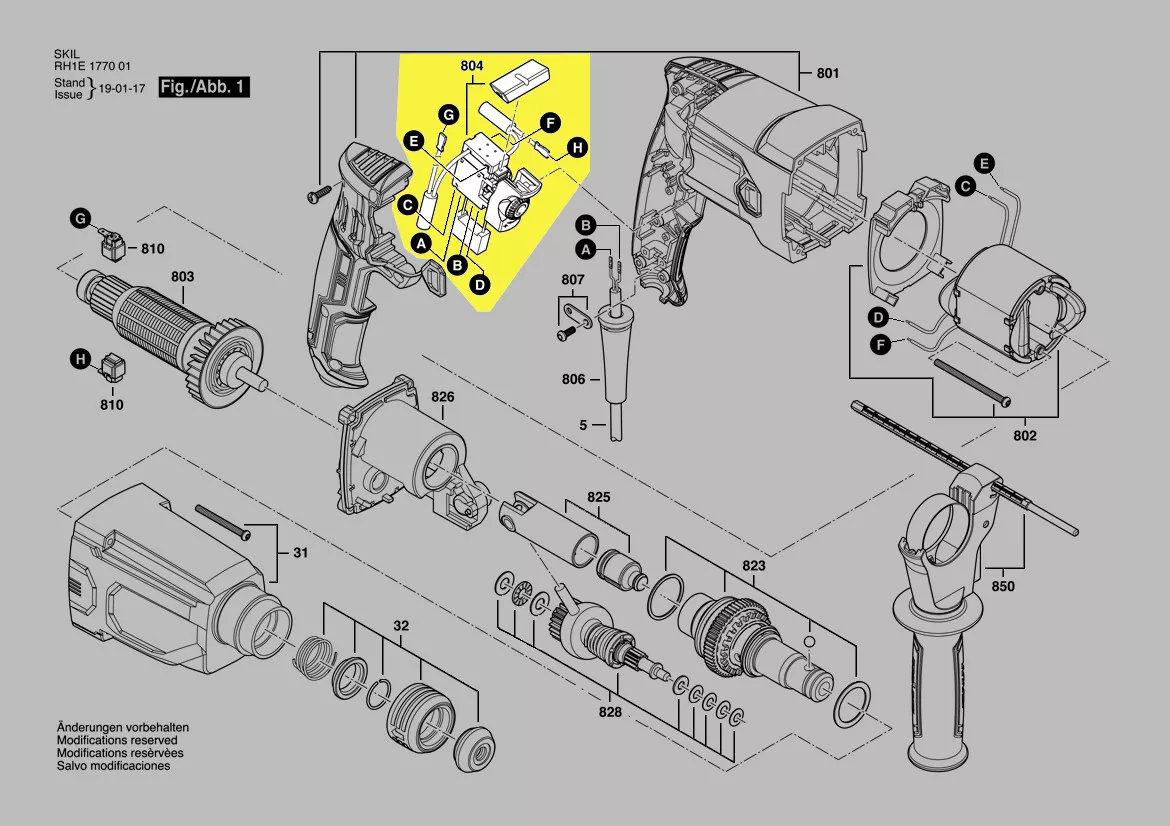 Interrupteur réf. 4870696001 SKIL